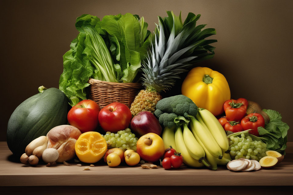 Varities of fruits on top of table rich in Potassium minerals